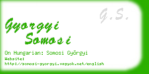 gyorgyi somosi business card