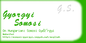 gyorgyi somosi business card